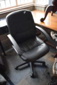 Faux leather office swivel chair