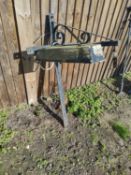 Iron hanging pub bracket