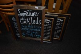 5 blackboard/display boards