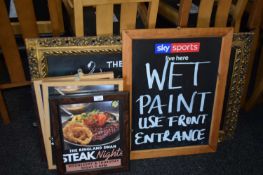 Mixed lot of various advertising signs and posters