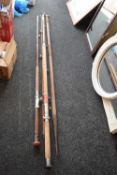 Mixed Lot: part fishing rods and support