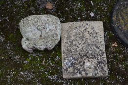 Two composite wall plaques