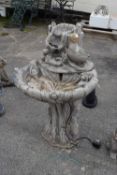 Composite water feature, height approx 95cm