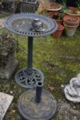 Plastic decorative bird bath, height 70cm