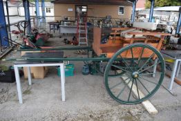 Pony trap, length approx 280cm, width 135cm