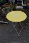 Folding garden table, height 70cm