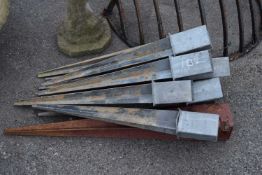 Eleven 75 x 75mm stake posts