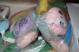 Three bags of coloured smiley face keyrings