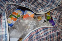 Bag containing a large quantity of money boxes