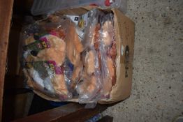 Quantity of dog toys (approx 10) together with two hamburger money banks