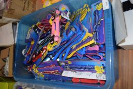Large quantity of dog collars and leads