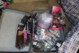 Quantity of cosmetic items, plus four decorative spheres