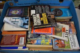 30 small format novels to include Robert Ludlum The Chancellor Manuscript and Rights of Passage,