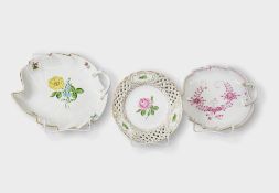 Meissen, Konvolut von drei Anbietschalten