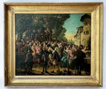 Gemälde " Adelige/Ritter beim Fest"