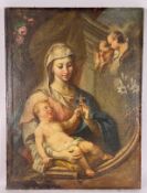 Barockgemälde "Madonna mit Kind"