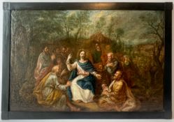 Großes Gemälde "Jesus mit seinen Jüngern"