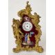 Miniaturuhr Bronze mit Email - Bild 1 aus 4