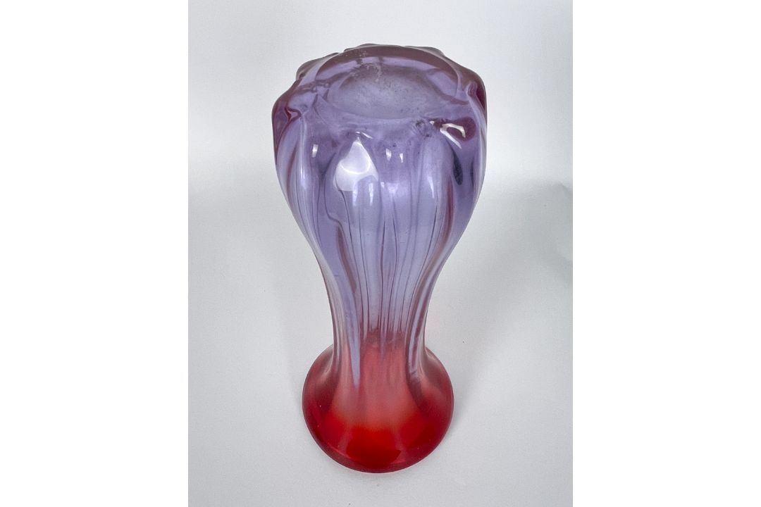 Rote große Murano Glas Vase - Bild 5 aus 5