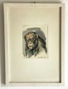 Aquarell "Affe/Schimpanse"