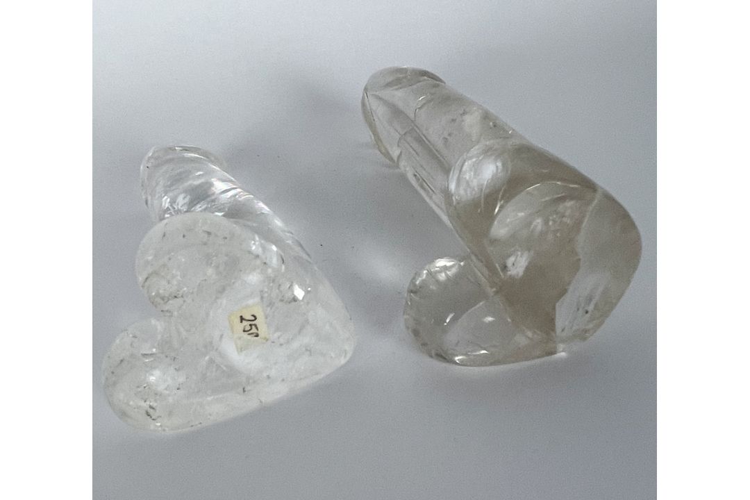 Paar Bergkristall Phallus  - Bild 4 aus 5