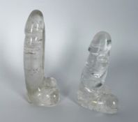 Paar Bergkristall Phallus 