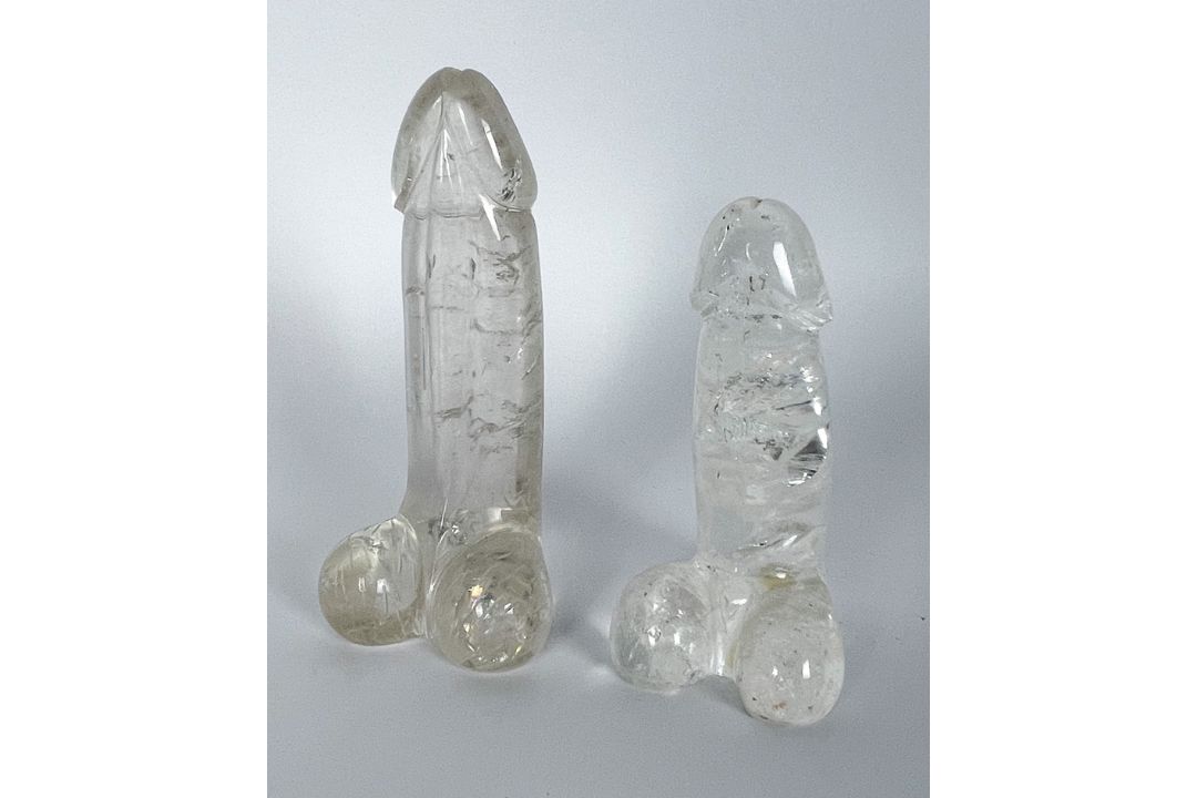 Paar Bergkristall Phallus  - Bild 3 aus 5