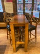 Table and six chairs