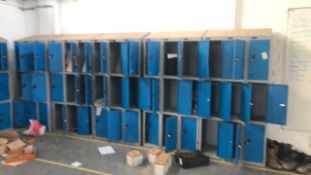 Steel Lockers 6 Banks Of 9