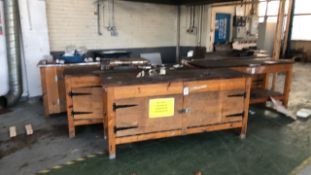 Wooden Work benchs x3