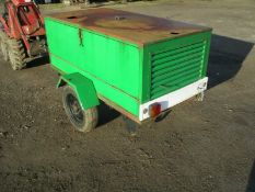 Towable air compressor Perkins engine