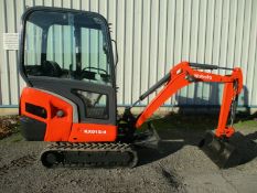 2012 Kubota KX015-4 mini digger excavator 1.5 ton full cab