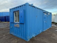 Portable Office Canteen Site Cabin Container Anti Vandal Steel 20ft