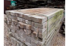 100x hardwood air dried timber sawn rustic English oak posts