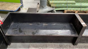 Black Wooden Seating Area