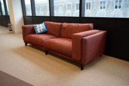 3 Seater Rust Sofa