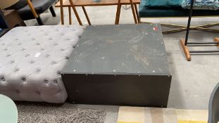 Black Wooden Low Down Table