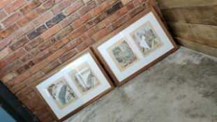 Pictures Set Of 3 Wooden Framed