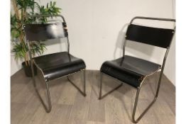 Nest-a-Bye Black Chair x4