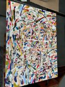 Hand Crafted Abstract Expressionist Art x2