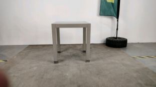 Large Side Table - Grey Gloss Finished