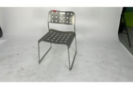 OMK 1965 - Omkstak Chair Silver x 4