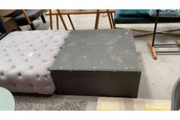 Black Wooden Low Down Table