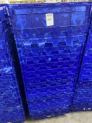 blue stackable storage boxes