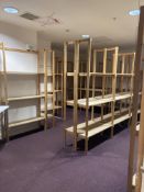 Contents of room approx 20 lots of wooden shelving