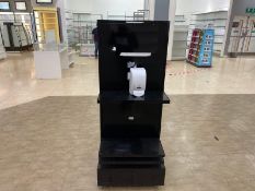 Metal Display Unit On Wheels