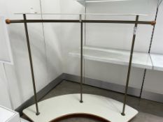 Curved Rail With Shelf on the bottom & top