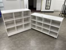 Brushed White Storage Units