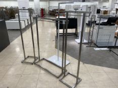 stainless steel display rails x 4