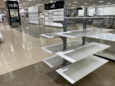 Metal Framed White Display Shelving